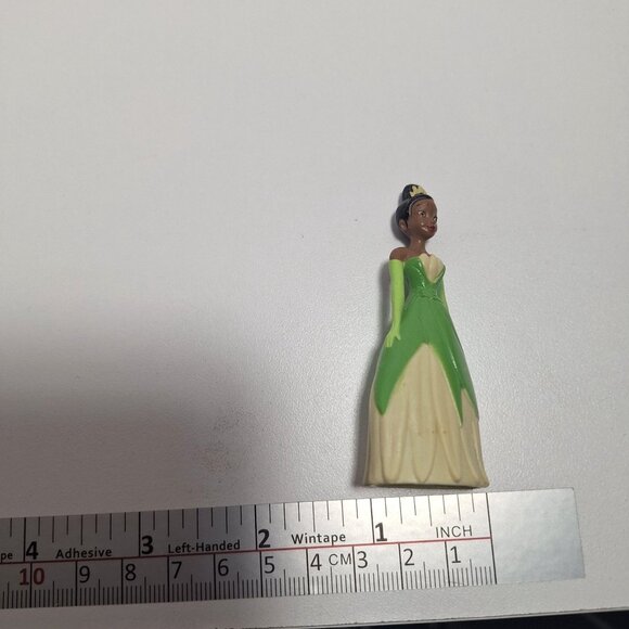 Disney Princess Tiana 2.75" Figure Green Dress Cake Topper Plastic - Picture 7 of 8